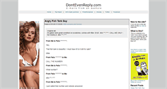 Desktop Screenshot of dontevenreply.com